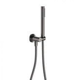 Fienza Isabella Hand Shower and Hook Round Plate - Gun Metal